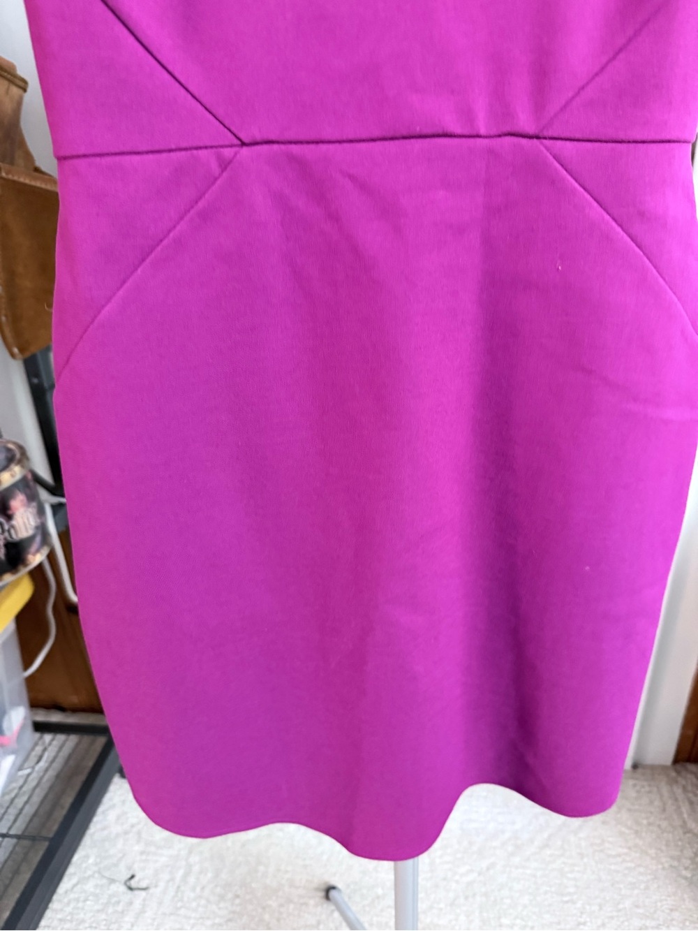 Adelyn Rae Fuchsia Cutout-Shoulder Bodycon Mini Dress size small - Picture 7 of 16